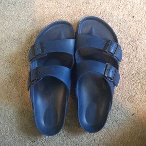Blue Birkenstock’s size 9